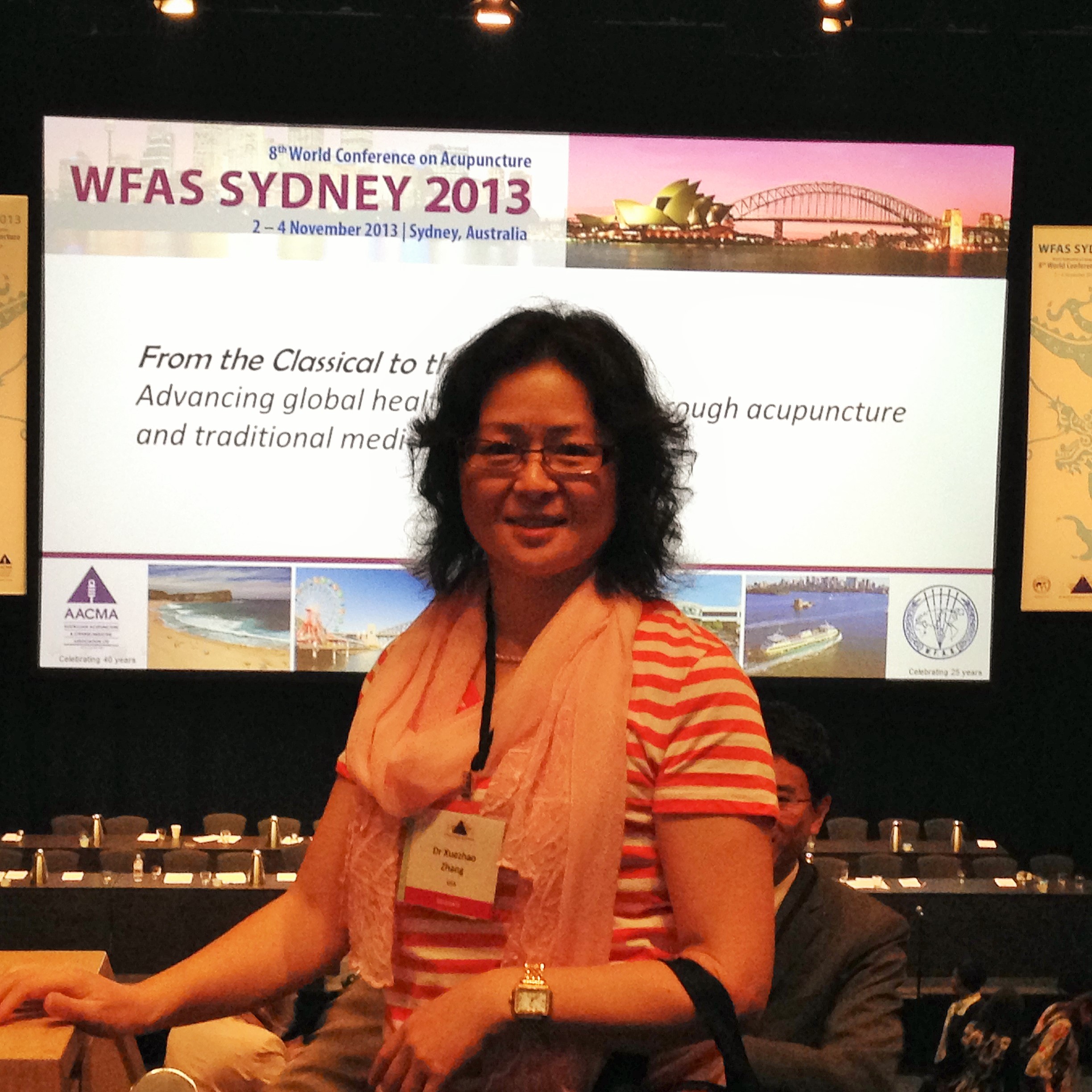 Attend World Federation of Acupuncture and Moxibustion Societies Convention in Sydney, Nov 2, 2013